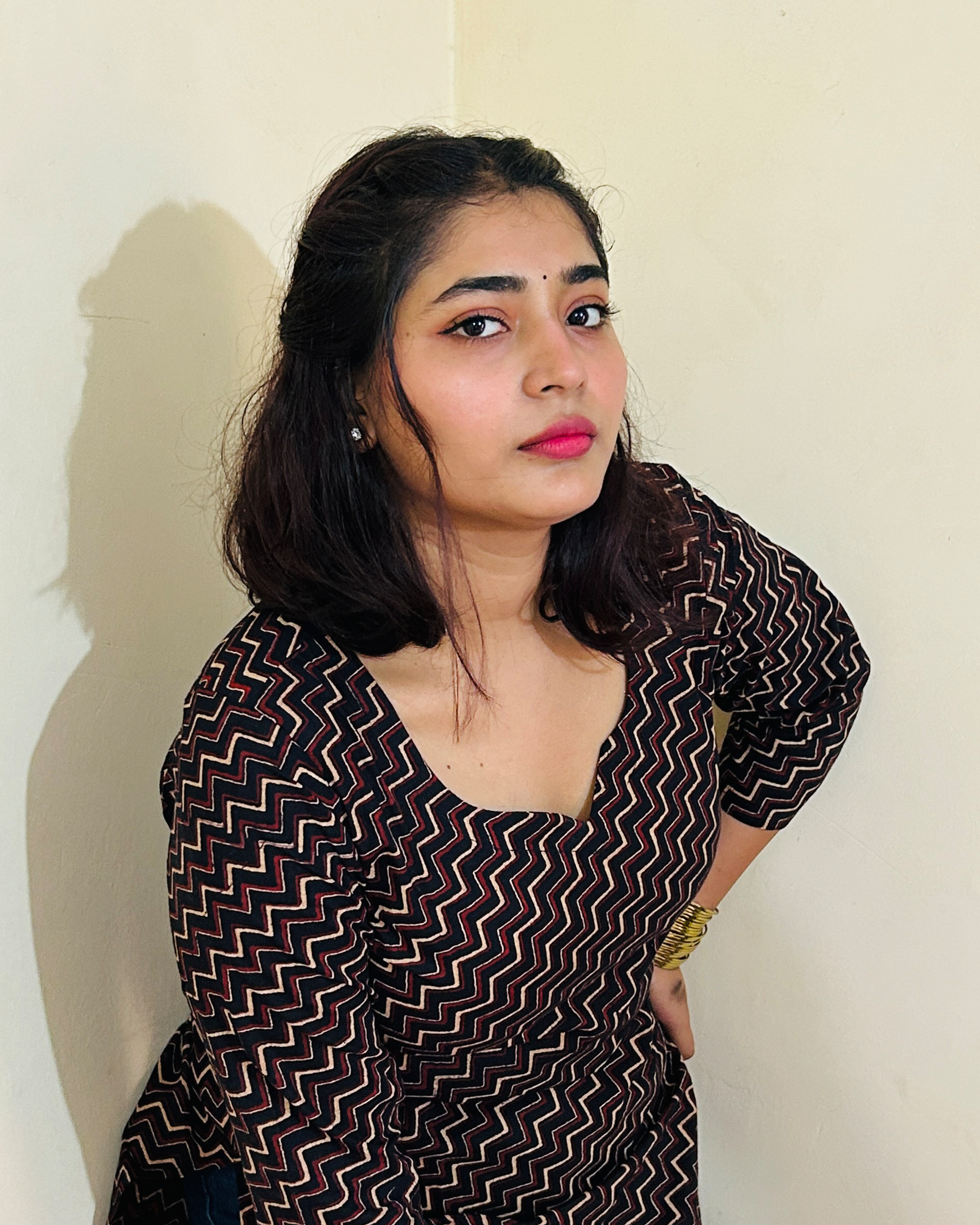 Mahira Zigzag Long Straight Kurti