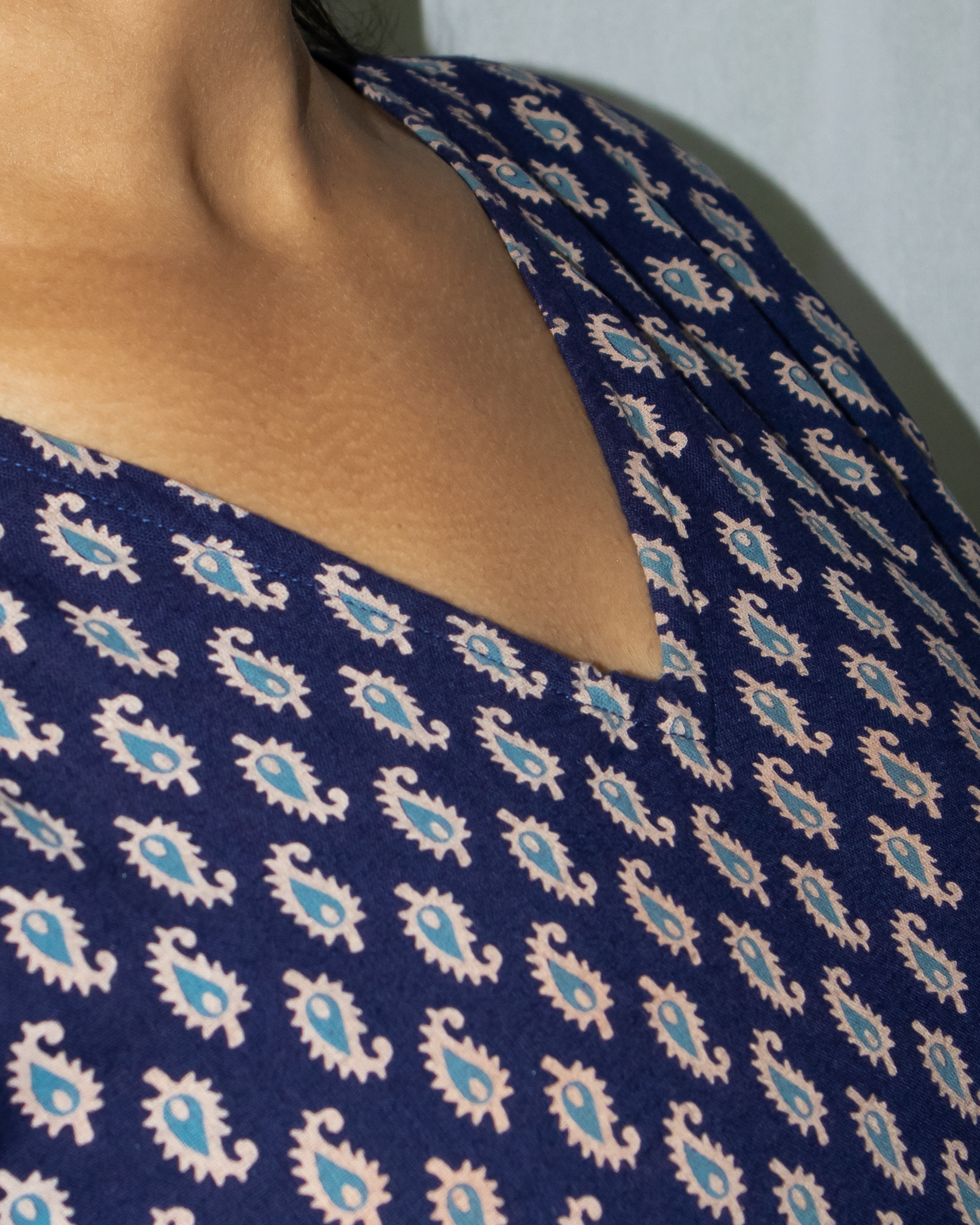 Arzoo V-Neck Bell Sleeve Kurti