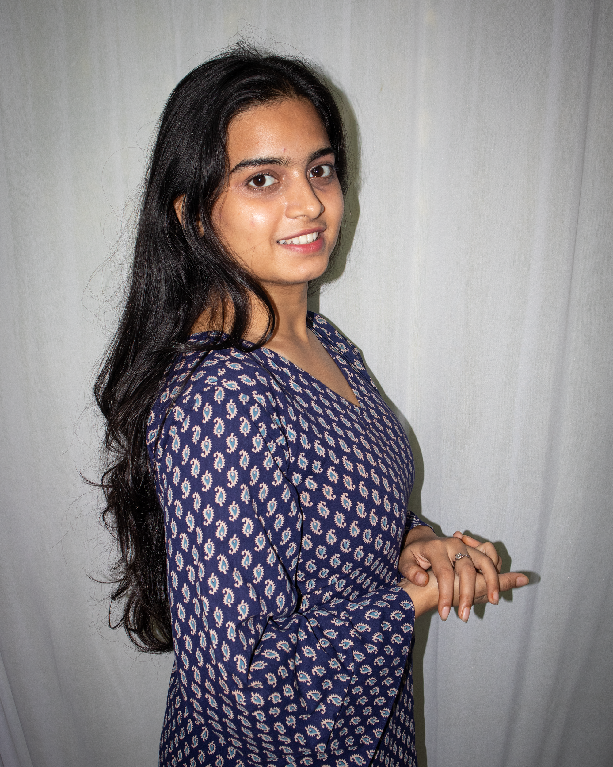 Arzoo V-Neck Bell Sleeve Kurti