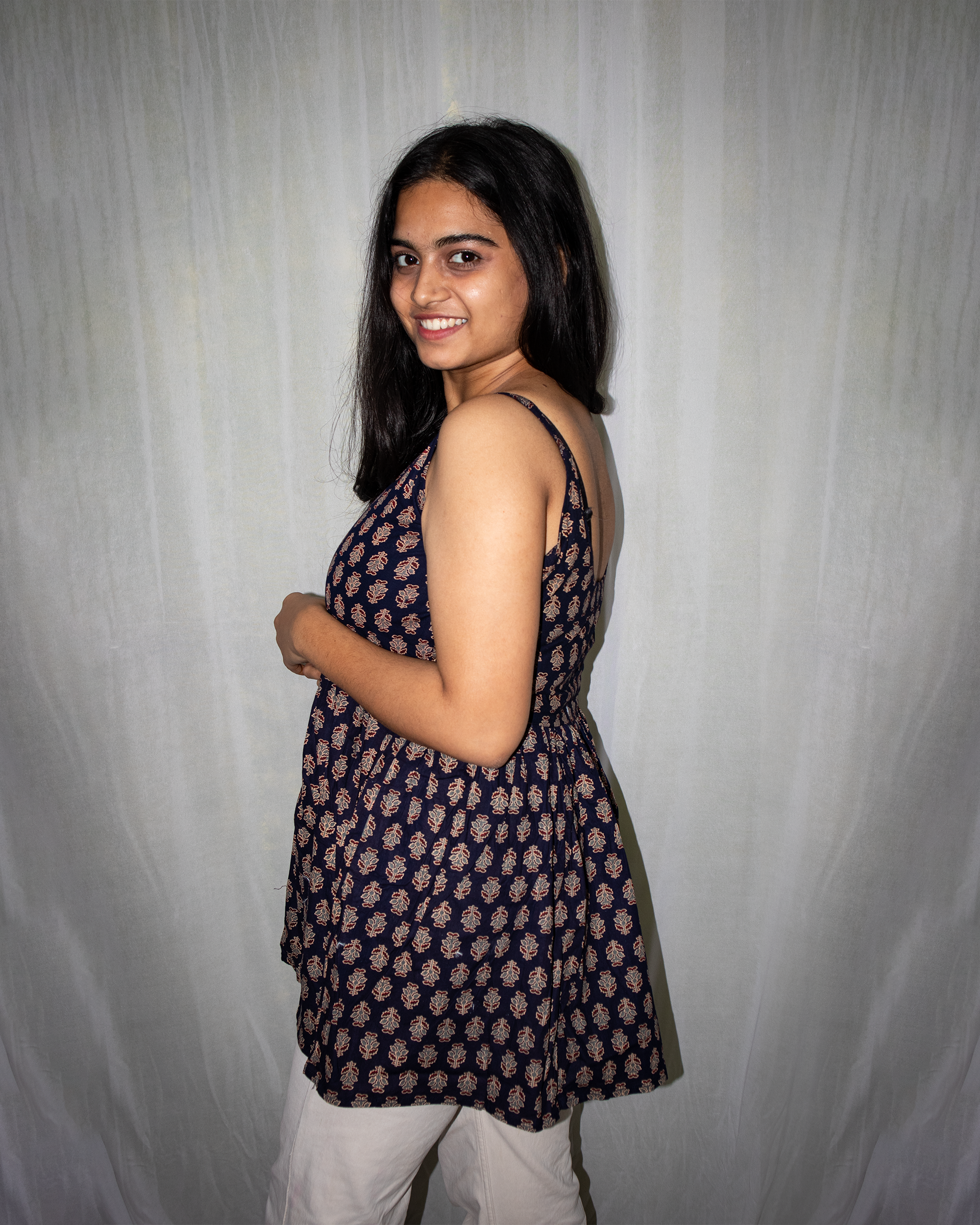 Inaya Sleeveless Flared Top