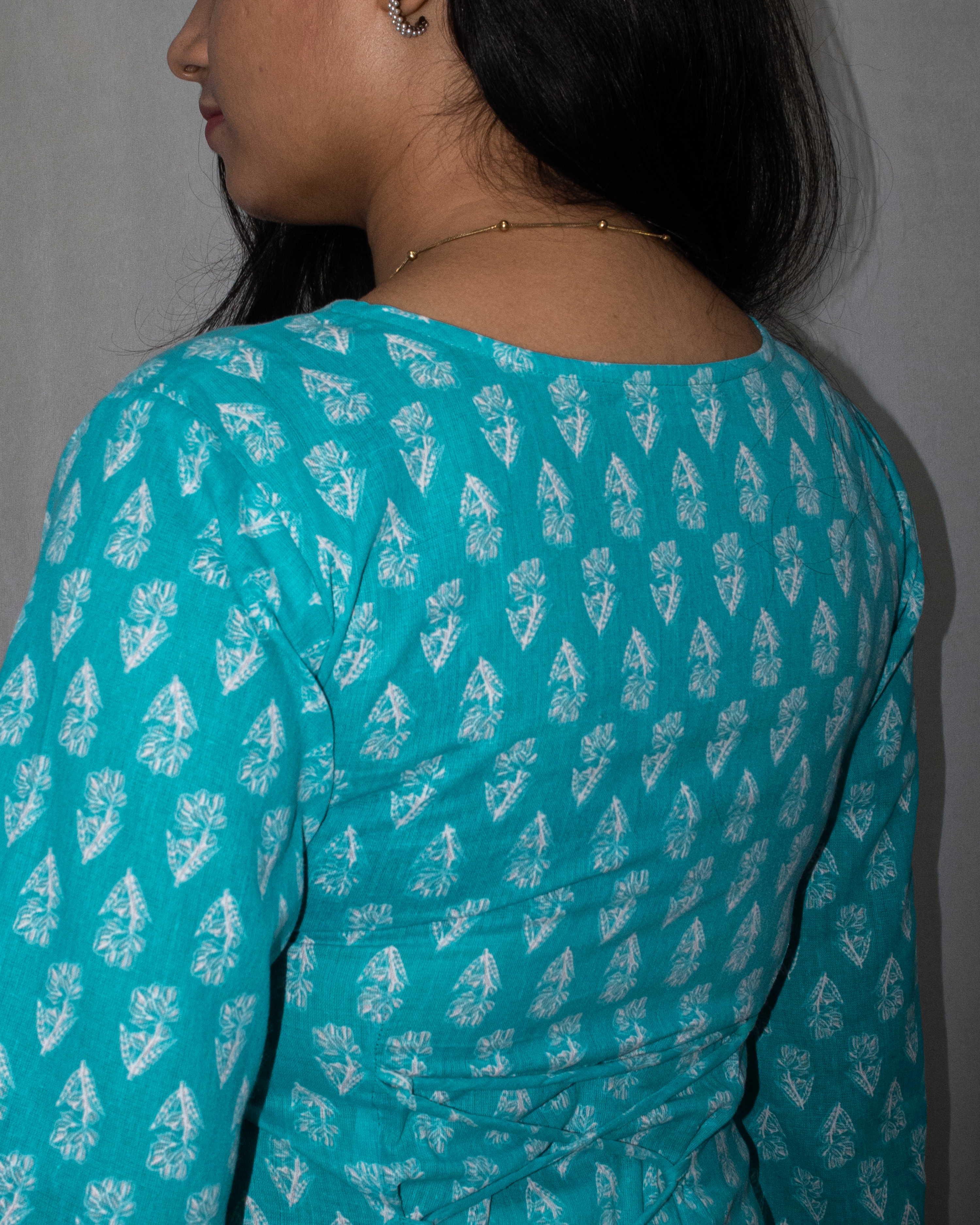 Kusum V-Neck Bell Sleeve Kurti