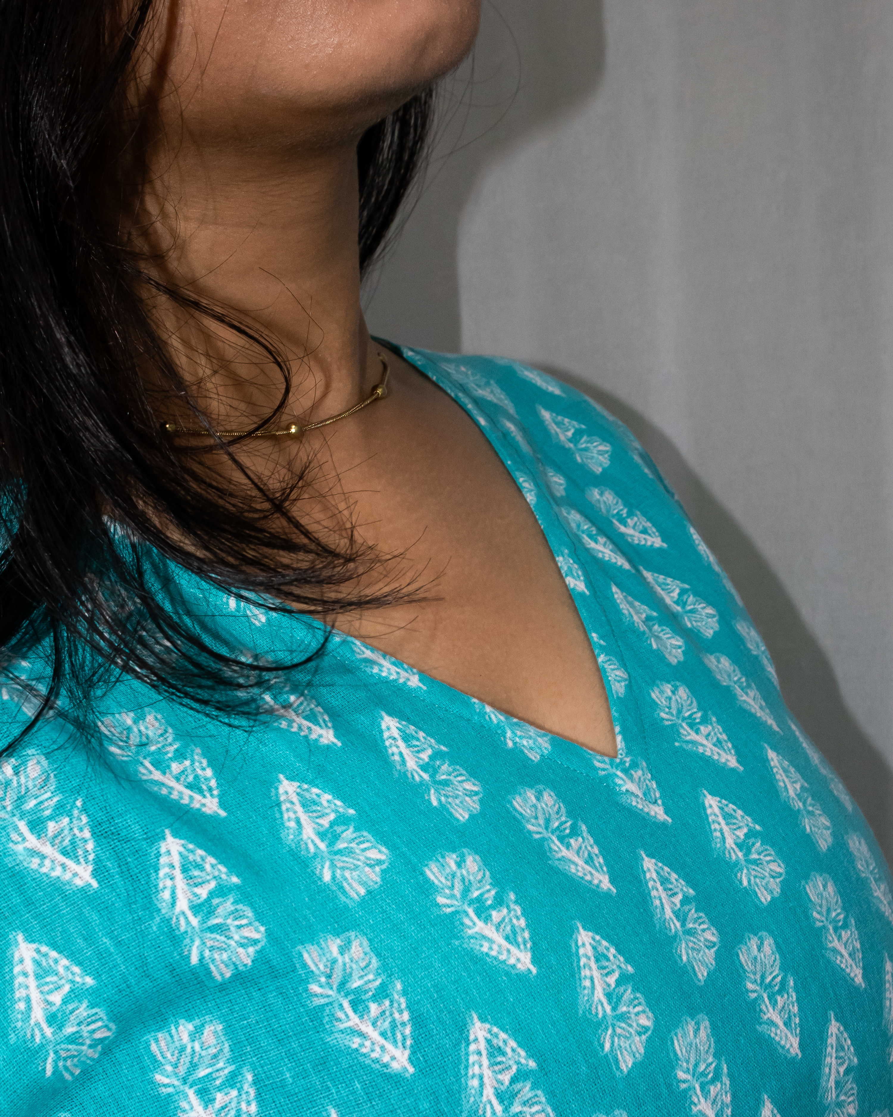 Kusum V-Neck Bell Sleeve Kurti